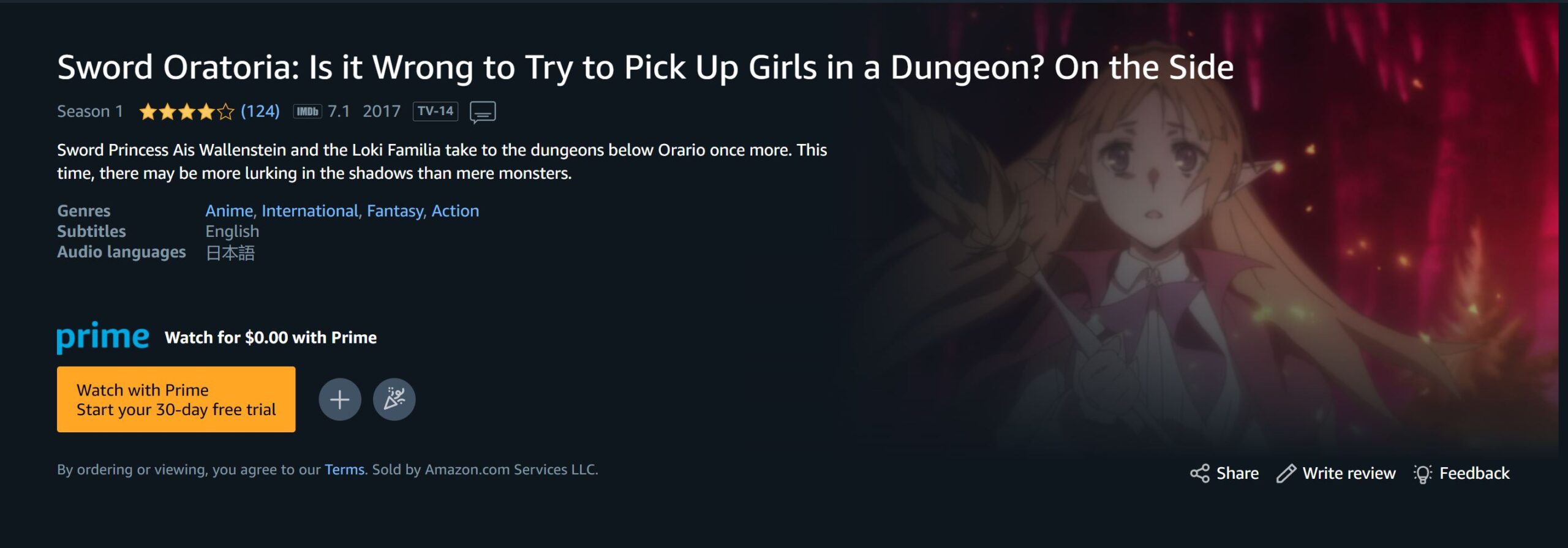 Prime Video: Is It Wrong to Try to Pick Up Girls in a Dungeon?: Season 4